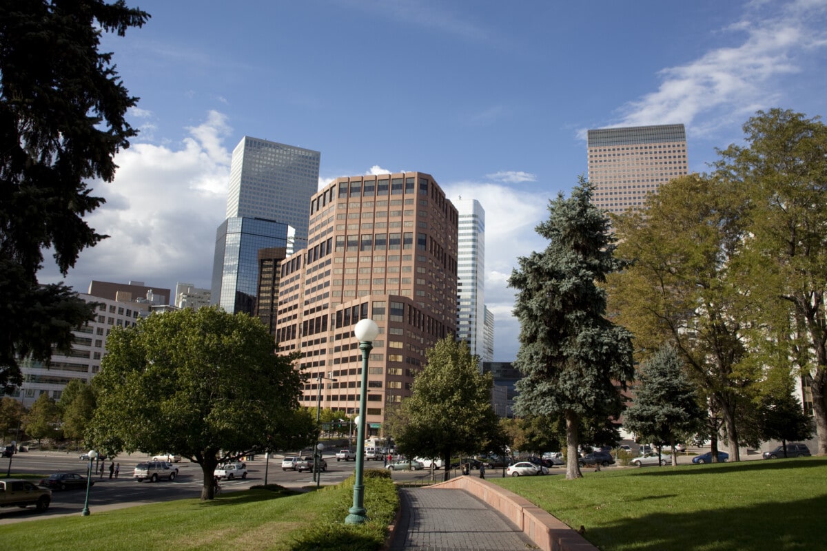 downtown denver park and buildings near the capitol - Getty