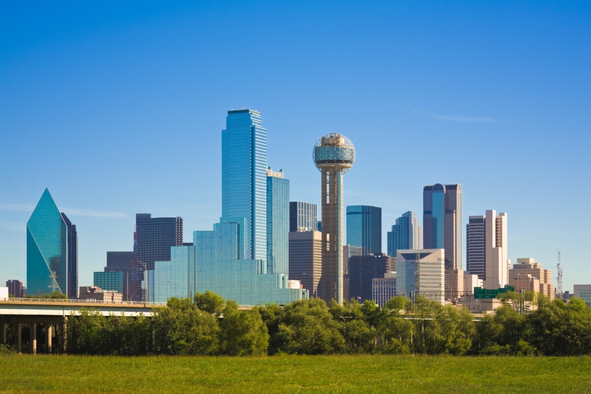 Dallas city skyline, Texas