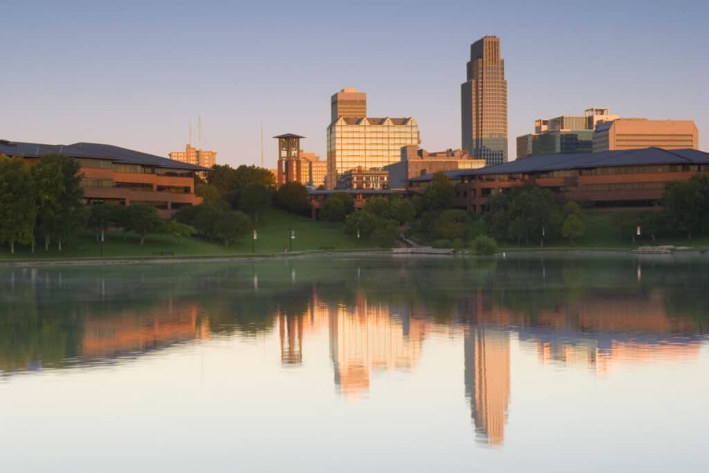 Downtown Park in Omaha Nebraska