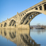 Columbia-Wrightsville Bridge with Reflection in the Susquehanna River