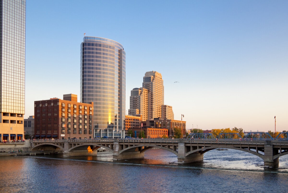 Skyline of Grand Rapids, Michigan 