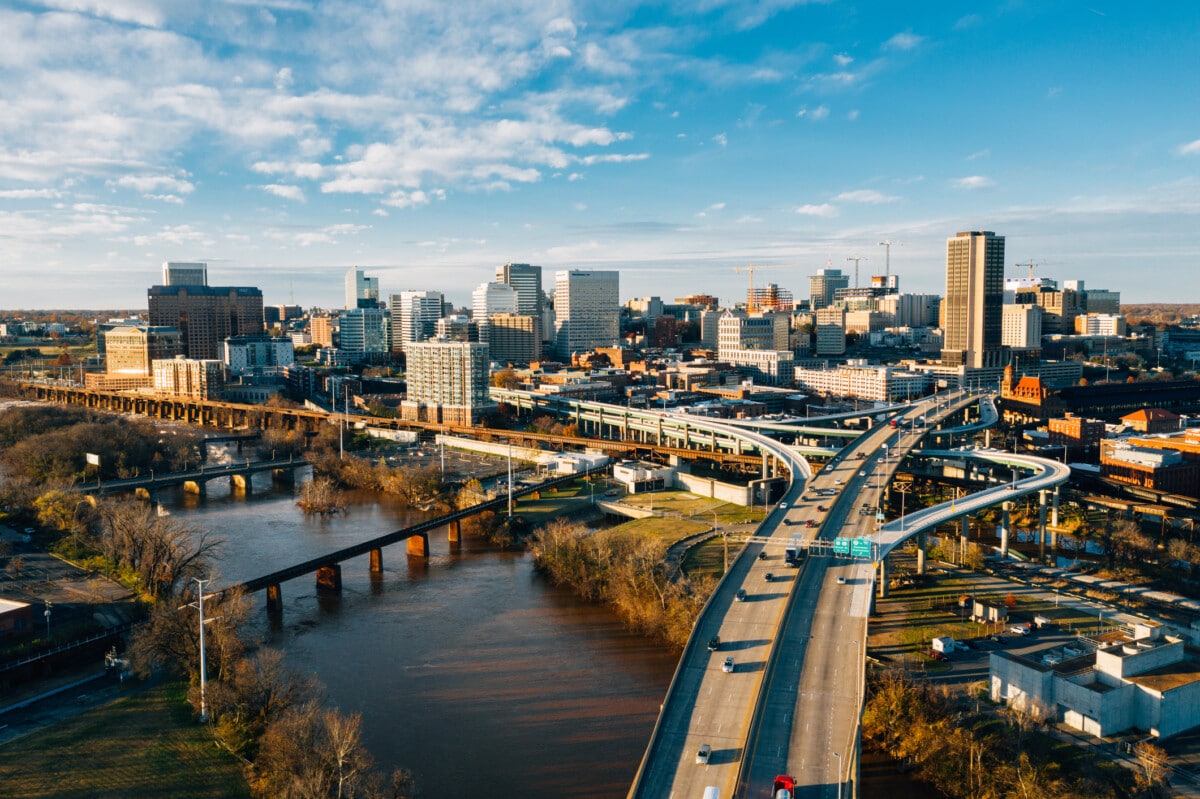 Richmond Skyline Aerial View