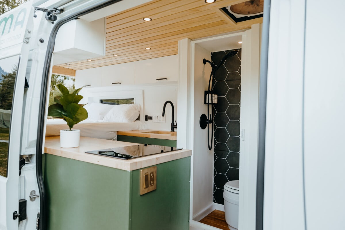 Luxury Camper Van Rentals Adventure Van Scandinavian inspired bright and airy space 