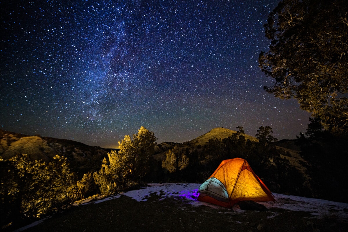 Aurora Colorado night under the stars