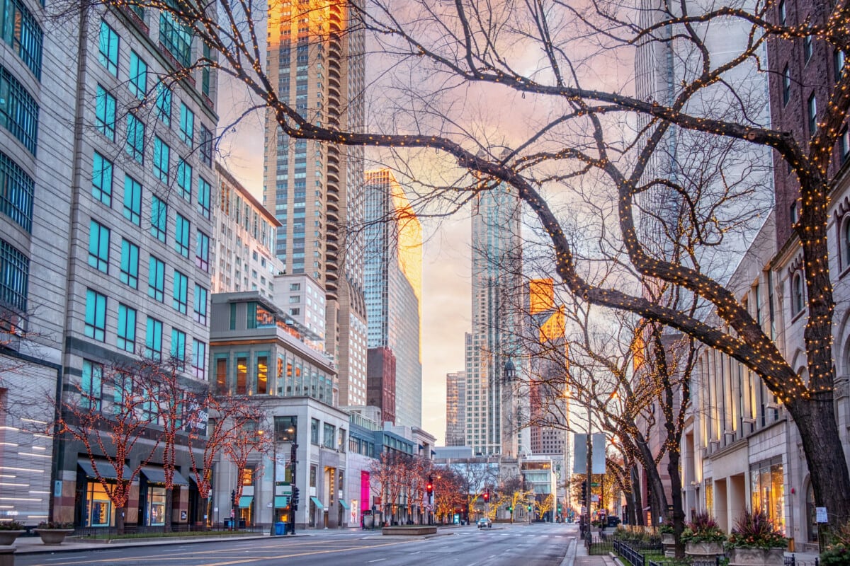 Chicago in Early Morning Light