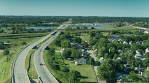 Freeway connected  the Edge of Lincoln, Nebraska