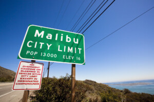 Malibu sign
