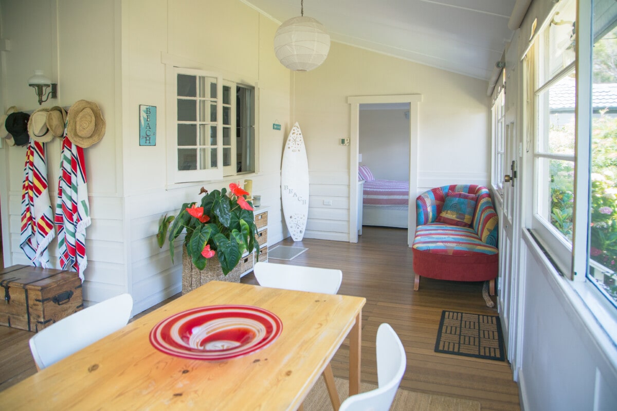 Inside a typical Australian beach vacationhouse