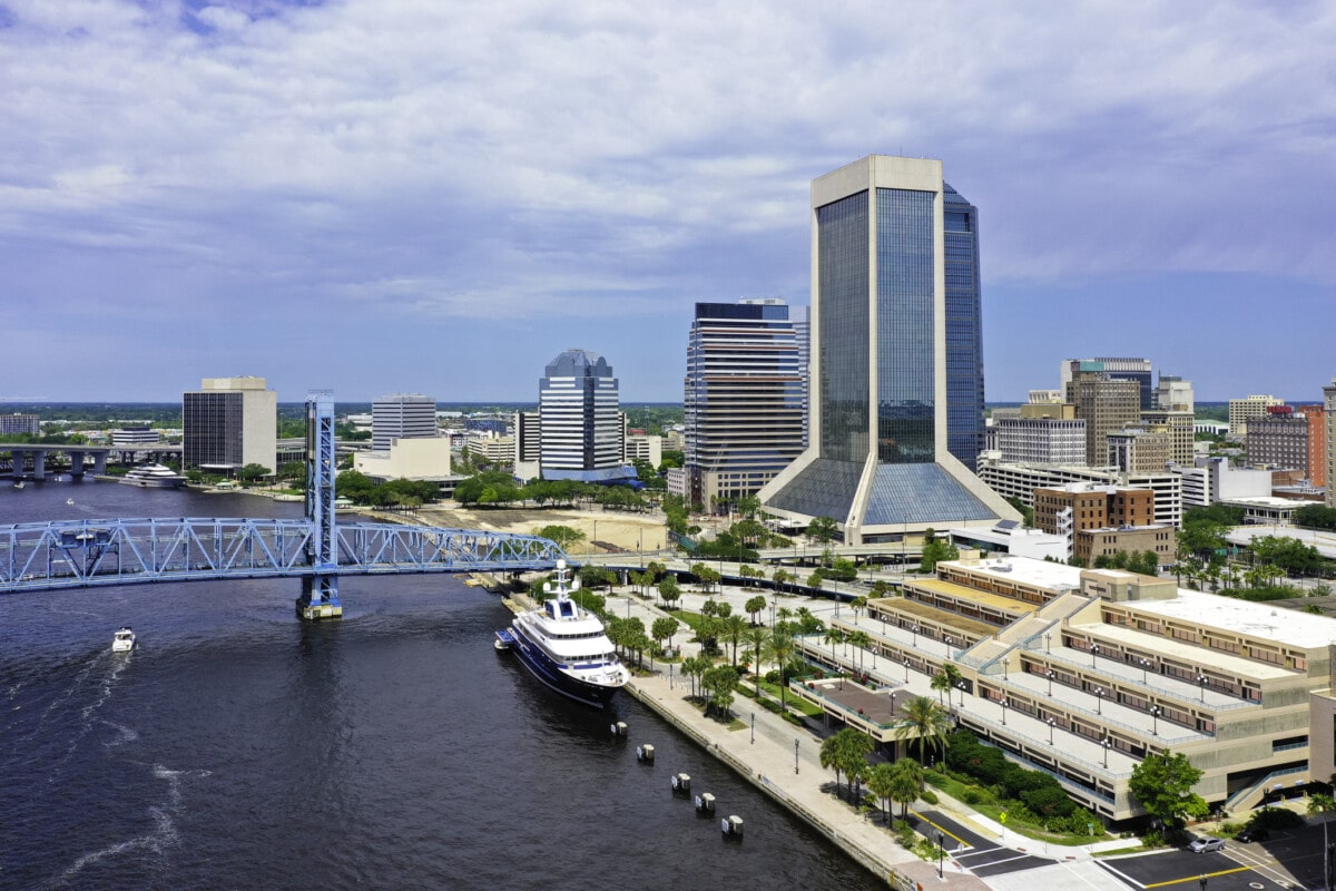 Aerial Photo of Downtown Jacksonville 