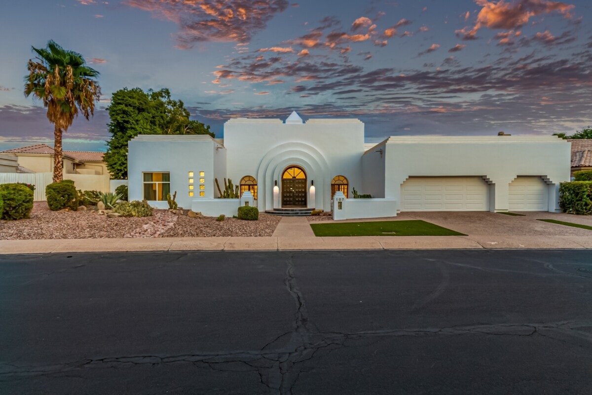 art deco new construction home in arizona