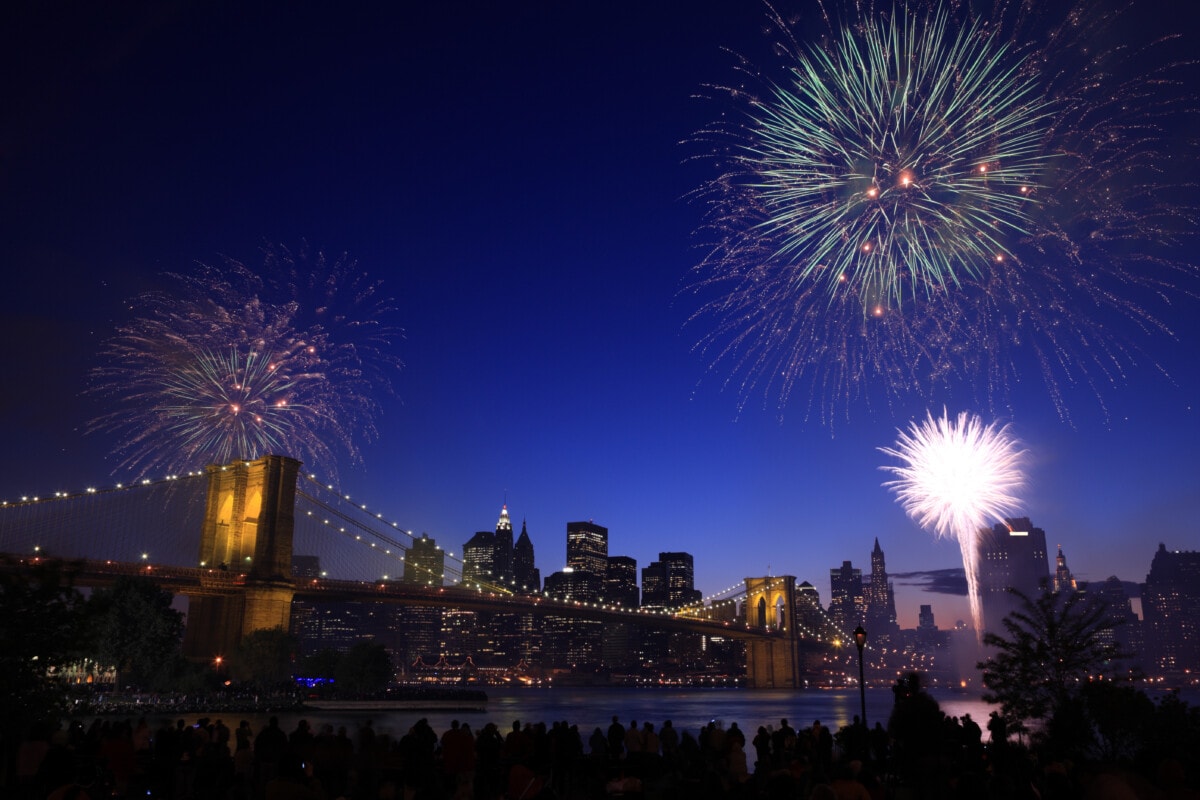Fireworks over NYC