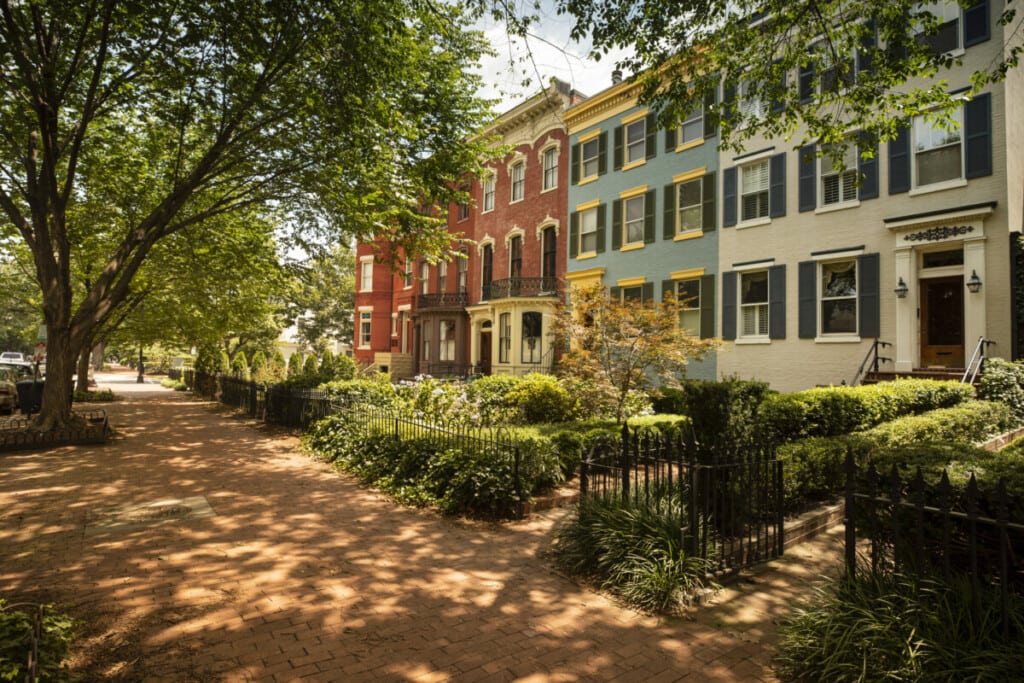 Capitol Hill historic community is a beautiful place to visit Washington DC USA