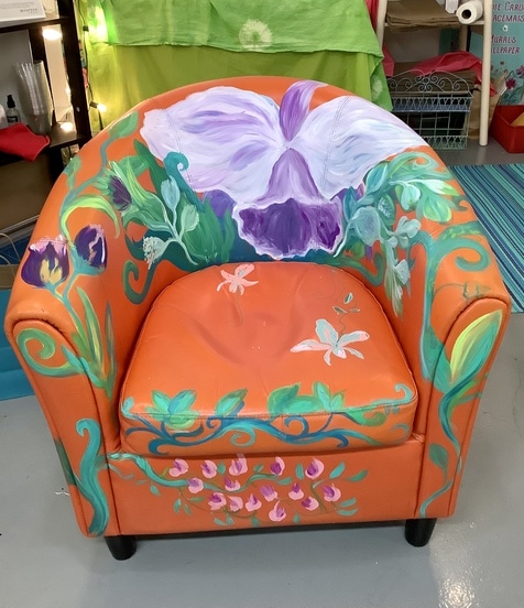 Gypsy Gardener Bohemian painted chair
