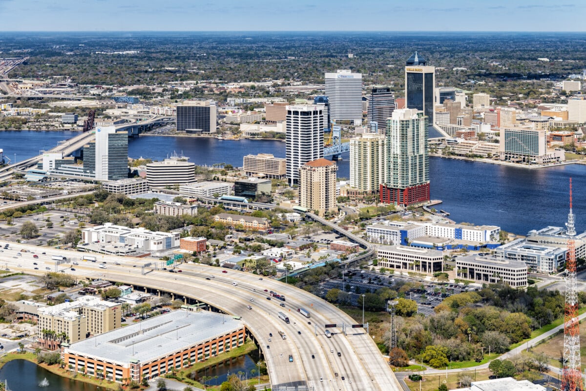 Above Jacksonville Florida