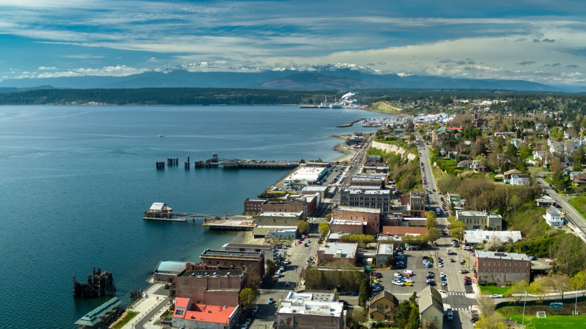 aerial view of port townsend_Getty