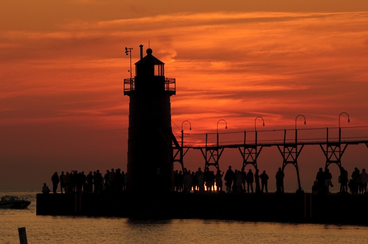 south haven lighthouse at dusk_Getty