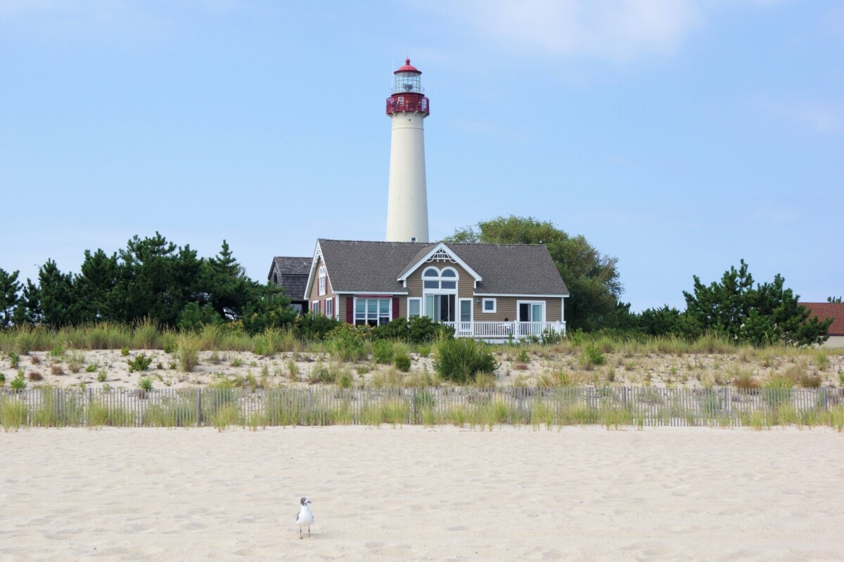 cape may lighthouse and home