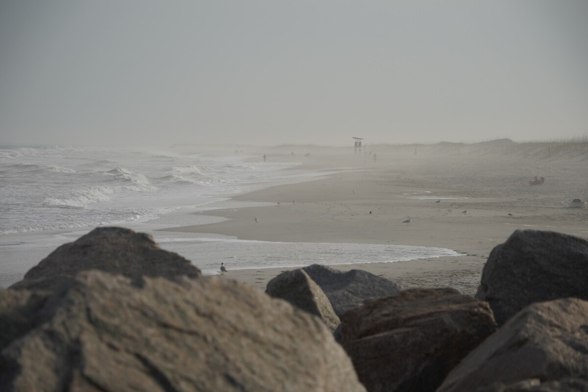 carolina beach nc on a foggy day