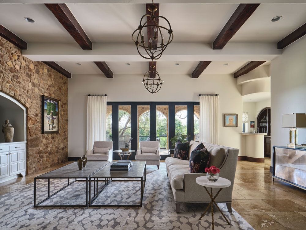 Spanish styled living room