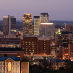 Birmingham, Alabama skyline at dusk