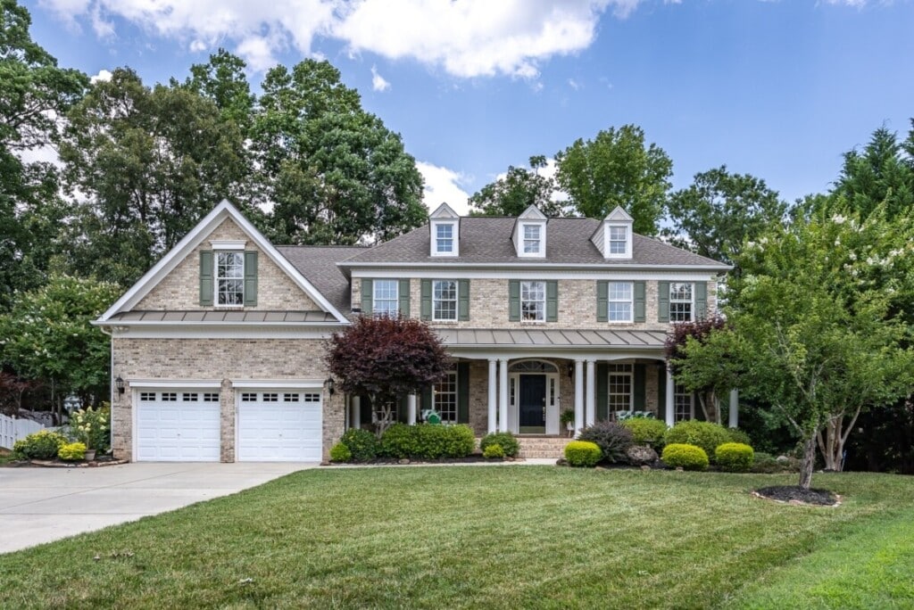 large well manicured home in raleigh, nc