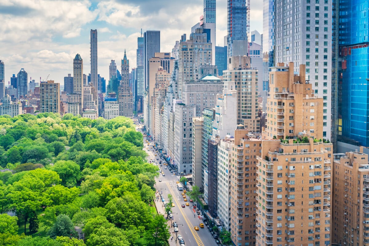 Central Park and 59th Street Manhattan New York City USA