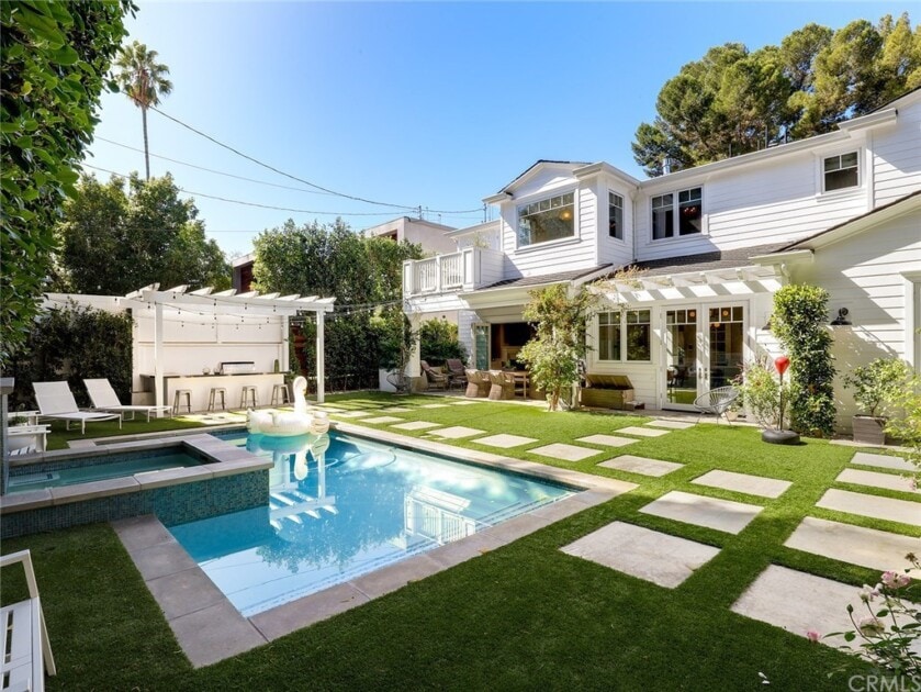A luxury home feature in Los Angeles is a backyard oasis