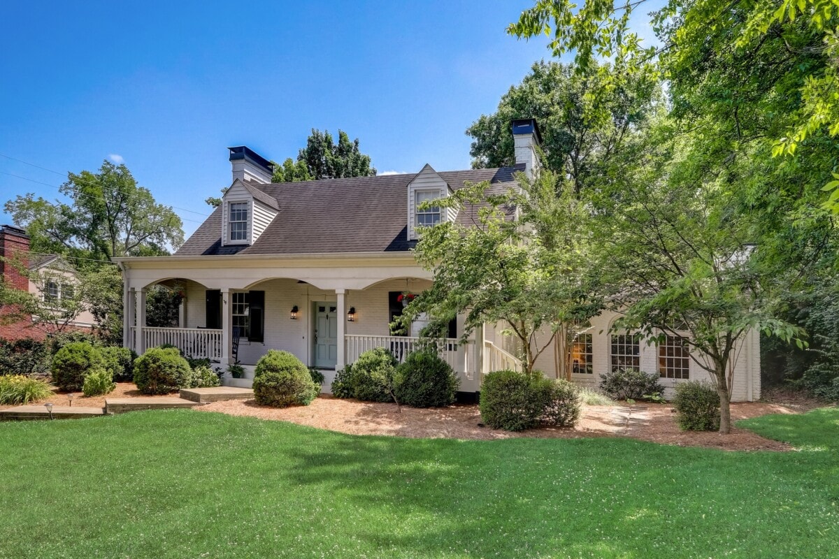 home with large front porch and yard in Nashville Tennessee