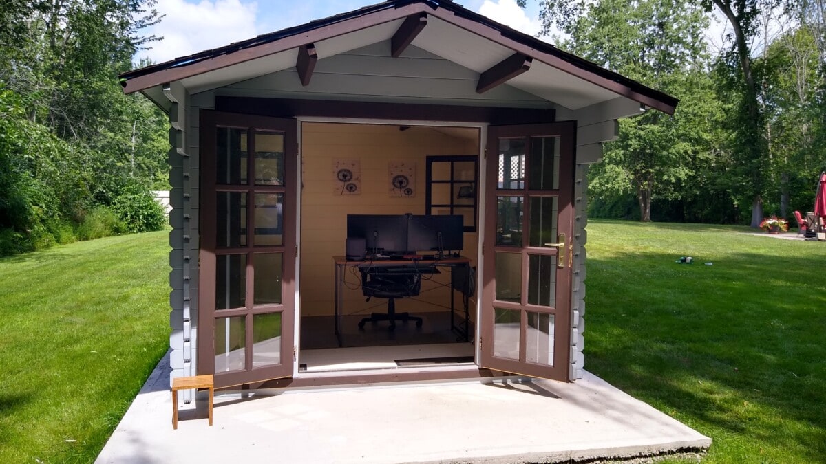a home office shed