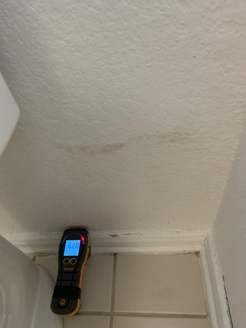 house that has internal water damage in the walls