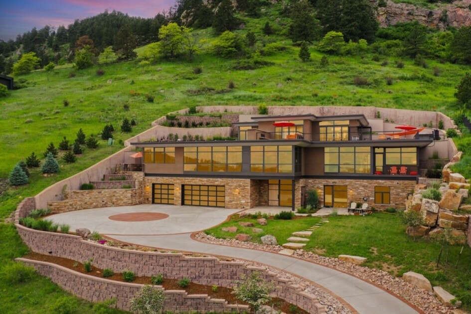 exterior of the most expensive home for sale in Colorado right now