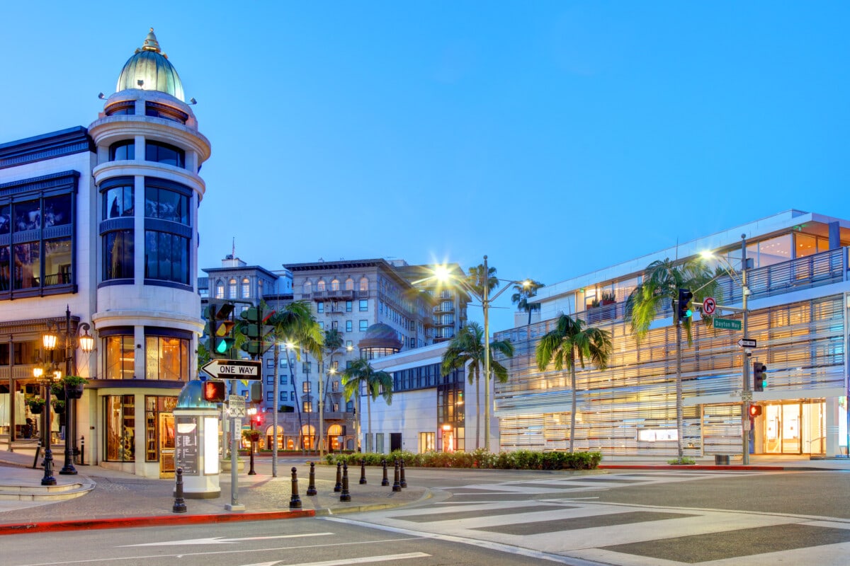 World Class Shopping on Rodeo Drive in Beverly Hills. - Beverly