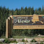 Welcome to Alaska sign