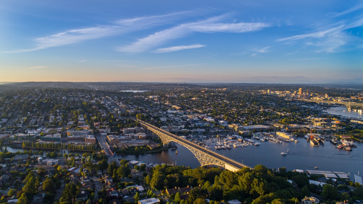 Sunset above Ballard neighborhood (ShutterStock)