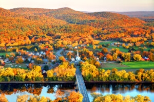 Pioneer Valley in Autumn, Massachusetts
