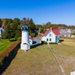 warwick rhode island lighthouse and farmhouse-shutterstock