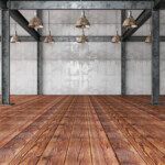 large warehouse with original wood flooring contemporary design