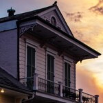 new orleans la house at sunset