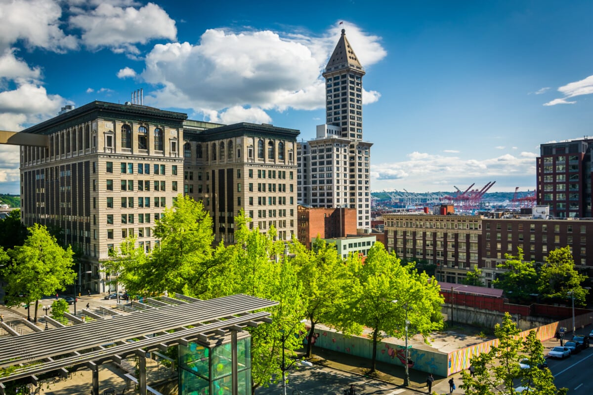 Shutterstock: Pioneer Square neighborhood in Seattle