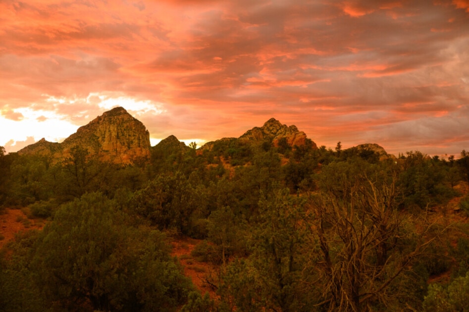 Photo of sunset near Sedona, AZ