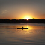 Sunset Kayaking in Lake of the Isles, Minneapolis, Minnesota