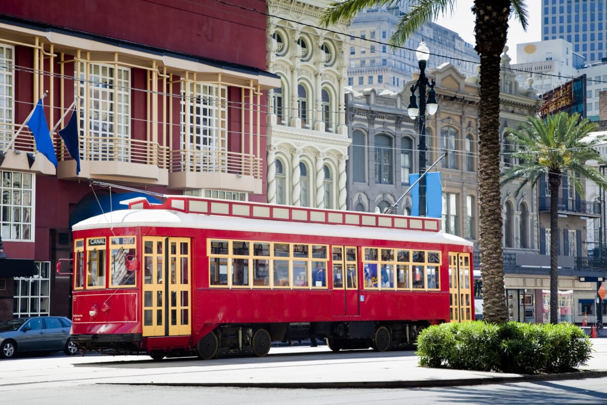 street car on Canal street in new orleans_getty