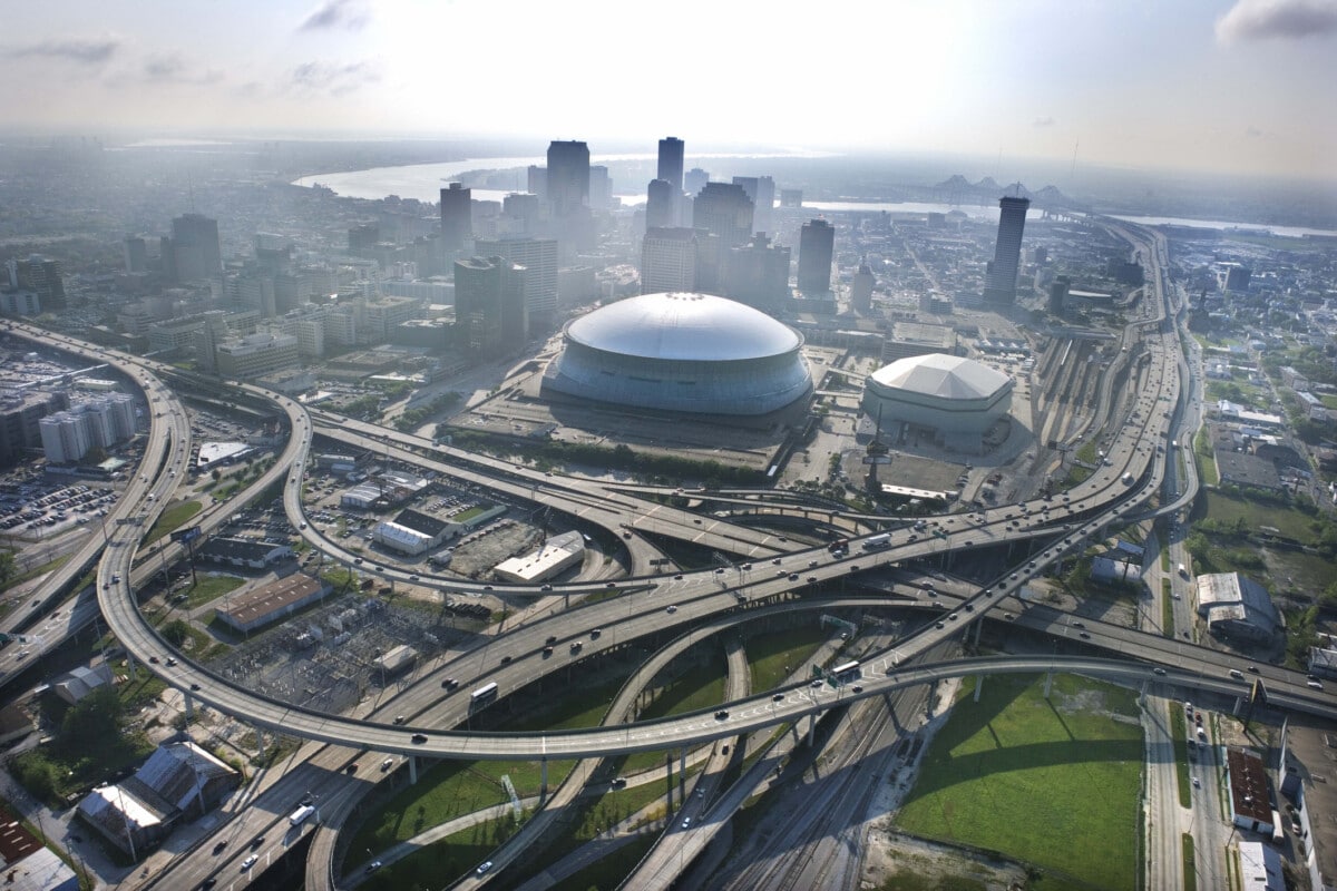 view of downtown new orleans and highways_Getty