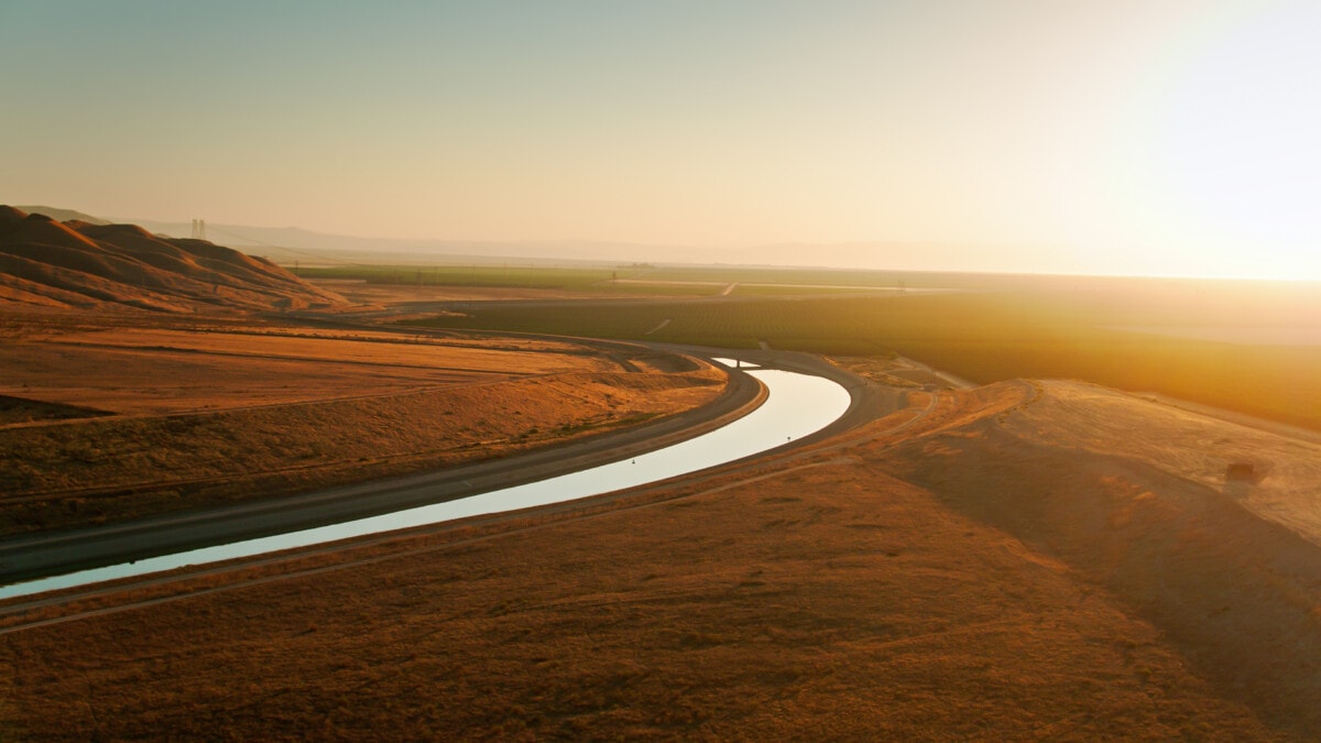 California Aqueduct in Central Valley _ getty