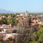 Downtown Santa Fe, New Mexico. Santa Fe is the capital of the state of New Mexico. Santa Fe is the oldest capital city in the United States and the oldest city in New Mexico. Santa Fe is known for world-renowned art galleries, southwestern food,music and fine dining and its scenic beauty