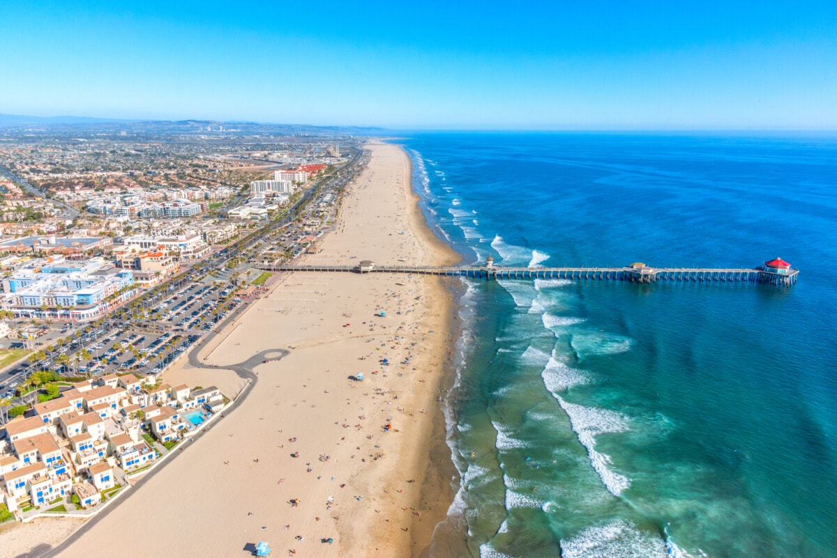 huntington beach california aerial _ getty