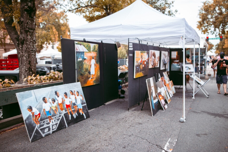 Art at the farmer's market