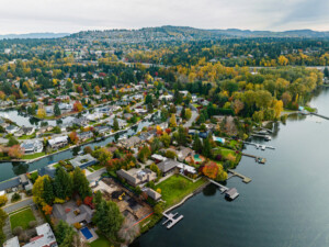 aerial view of newport neighborhood in bellevue_Getty