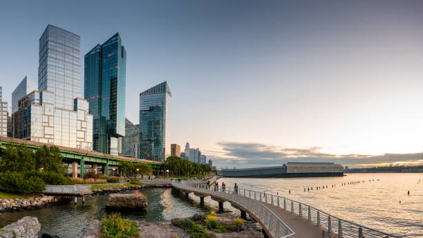 Hudson River Waterfront Greenway in New York City at Upper West Side Manhattan_Getty