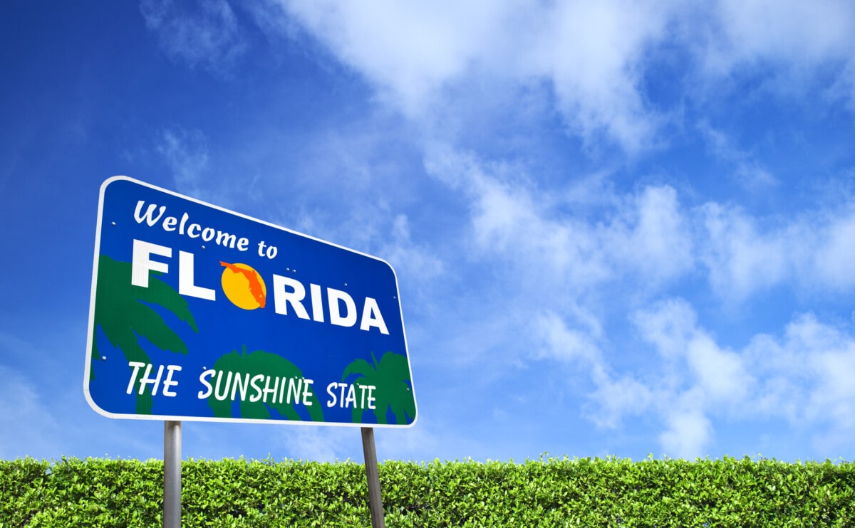 welcome to florida sign _getty